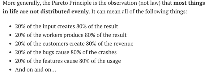 pareto principle 1