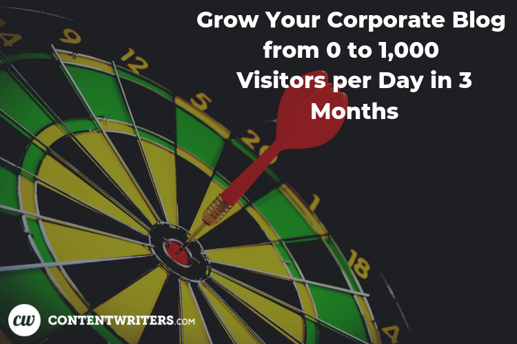 Grow Your Corporate Blog from 0 to 1000 Visitors per Day in 3 Months