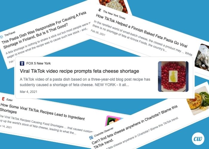 TikTok viral video leads to feta cheese shortage, short form video, TikTok content makes impact
