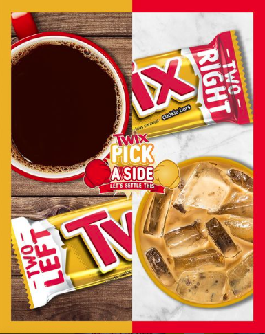 Twix mobile marketing, twix and coffee