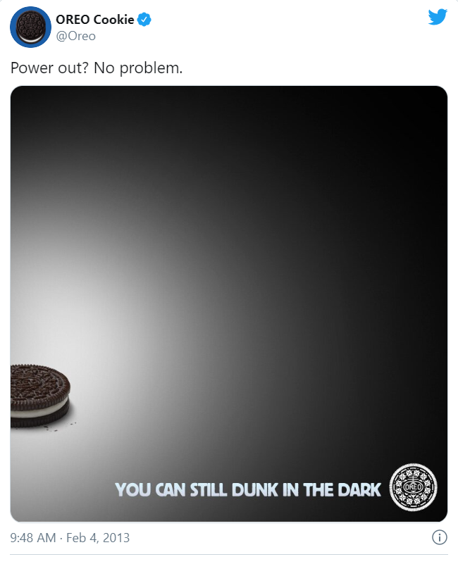 Oreo dunk in the dark, Oreo marketing
