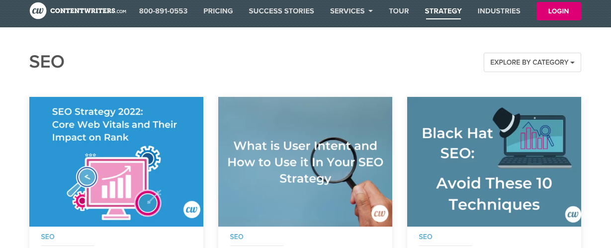 ContentWriters blog, learn SEO 