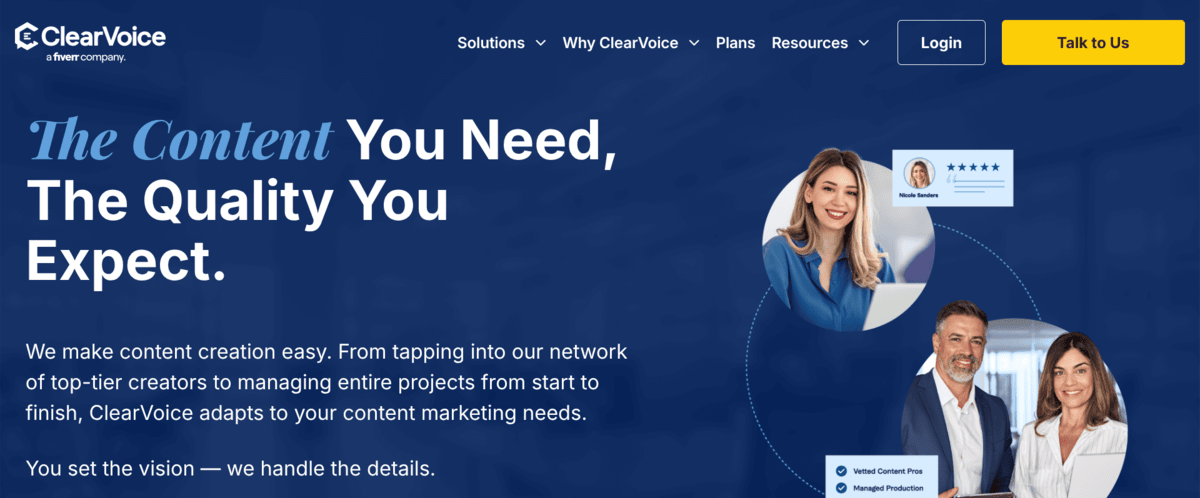 ClearVoice Homepage