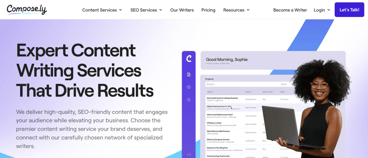 Compose.ly Homepage