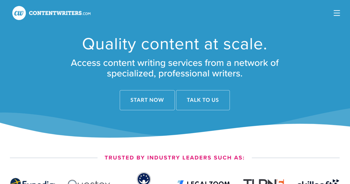 ContentWriters Homepage