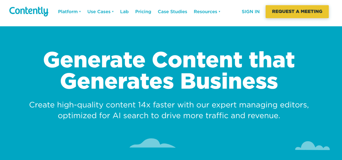 Contently Homepage